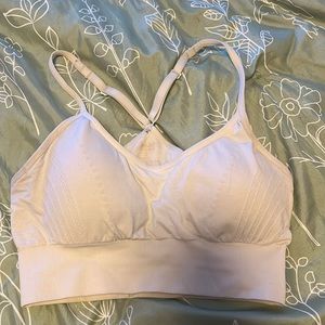 White sports bra